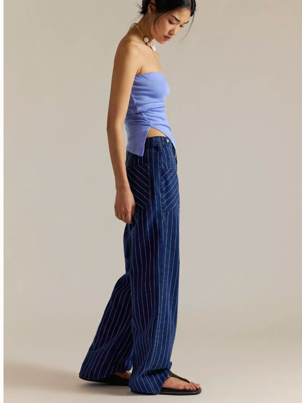Free People Palmer Striped Jeans sz 30 Free People - Picture 2 of 5